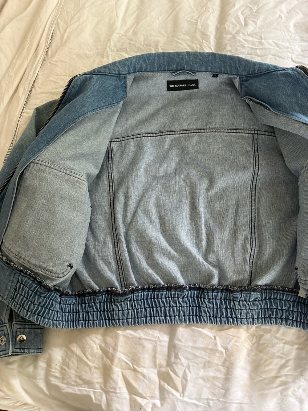 The Kooples Light Blue Denim Jacket - Picture 7 of 10